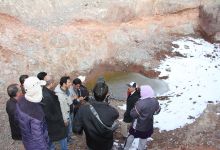 گزارش تصویری از کارگاه آموزشی متالوژنی(فلزایی) ایران - نمایشگاه سنگ های زینتی و بازدید از معادن سنگ در معلمان